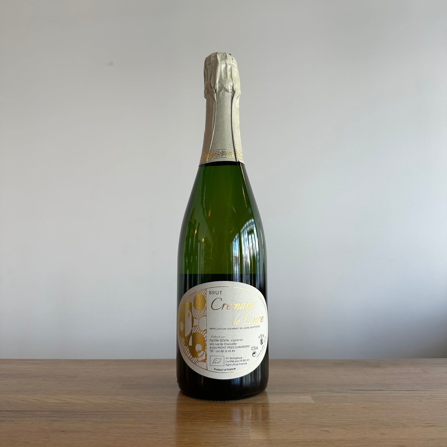 Cyrille Sevin, Crémant de Loire Brut Non-Dosé NV